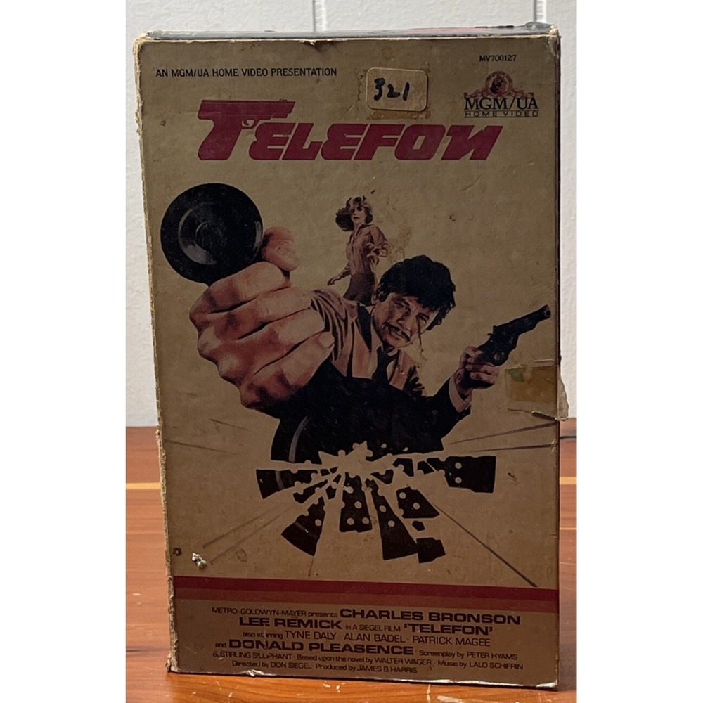 Telefon Movie (VHS) Rare Big Box 1977 Charles Bronson, Lee Remick‎ Big Box